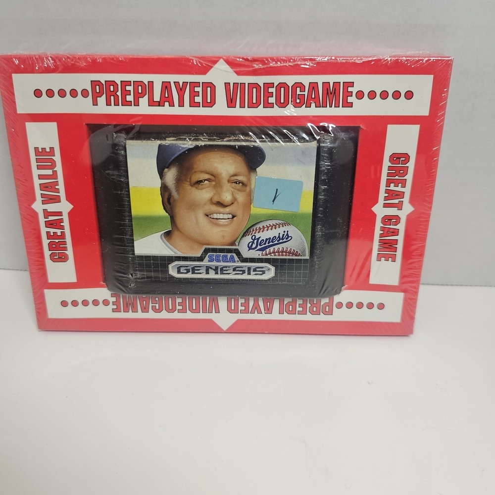 Tommy‎ Lasorda Baseball Sega Genesis GAME ONLY. Sealed Preplayed Package